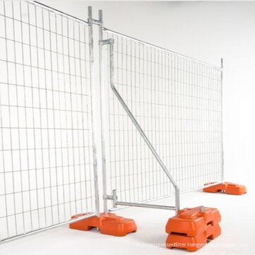 Construction Temporary Fence Panel with Flat Foot / Plastic Foot